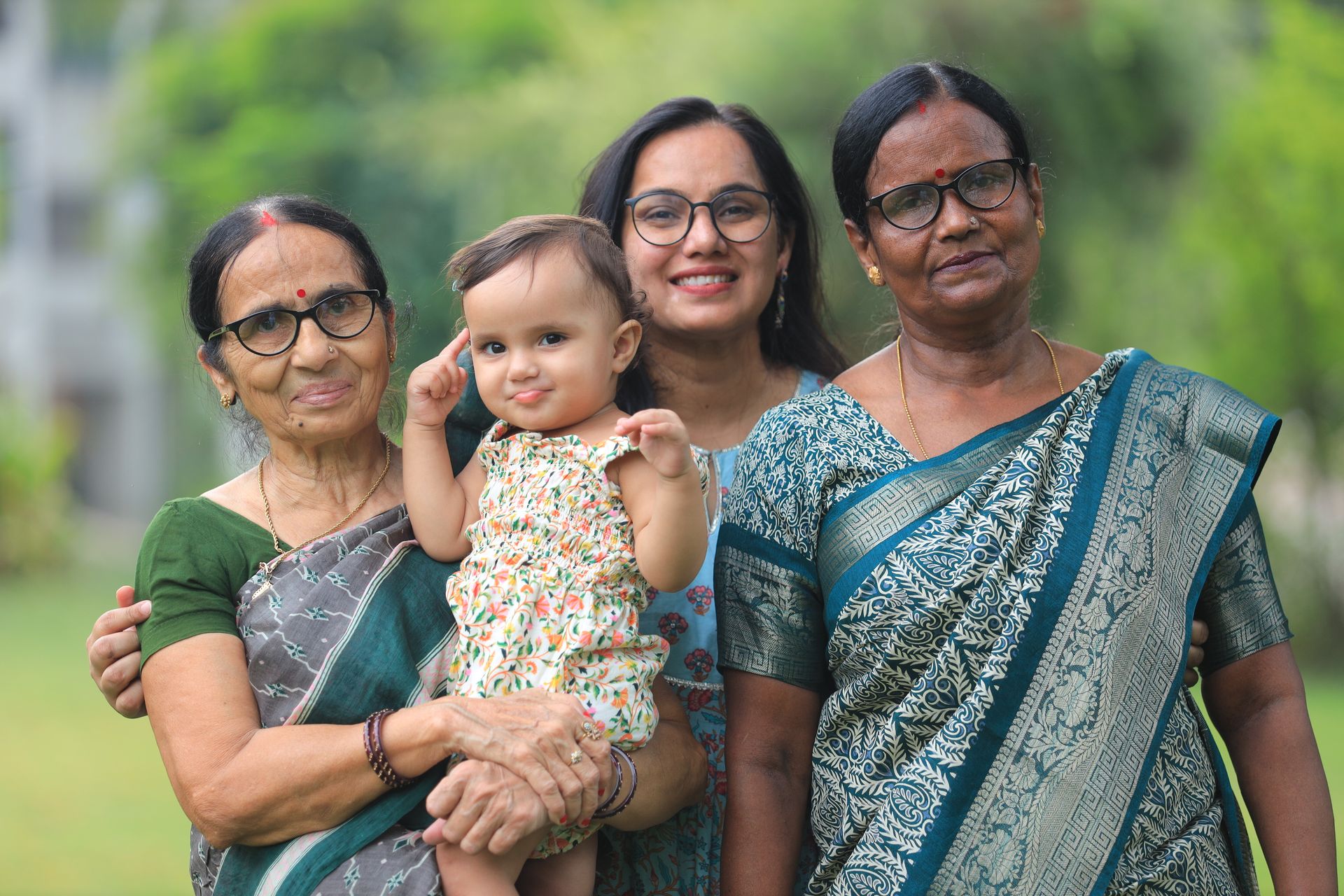 Four generations of a family together