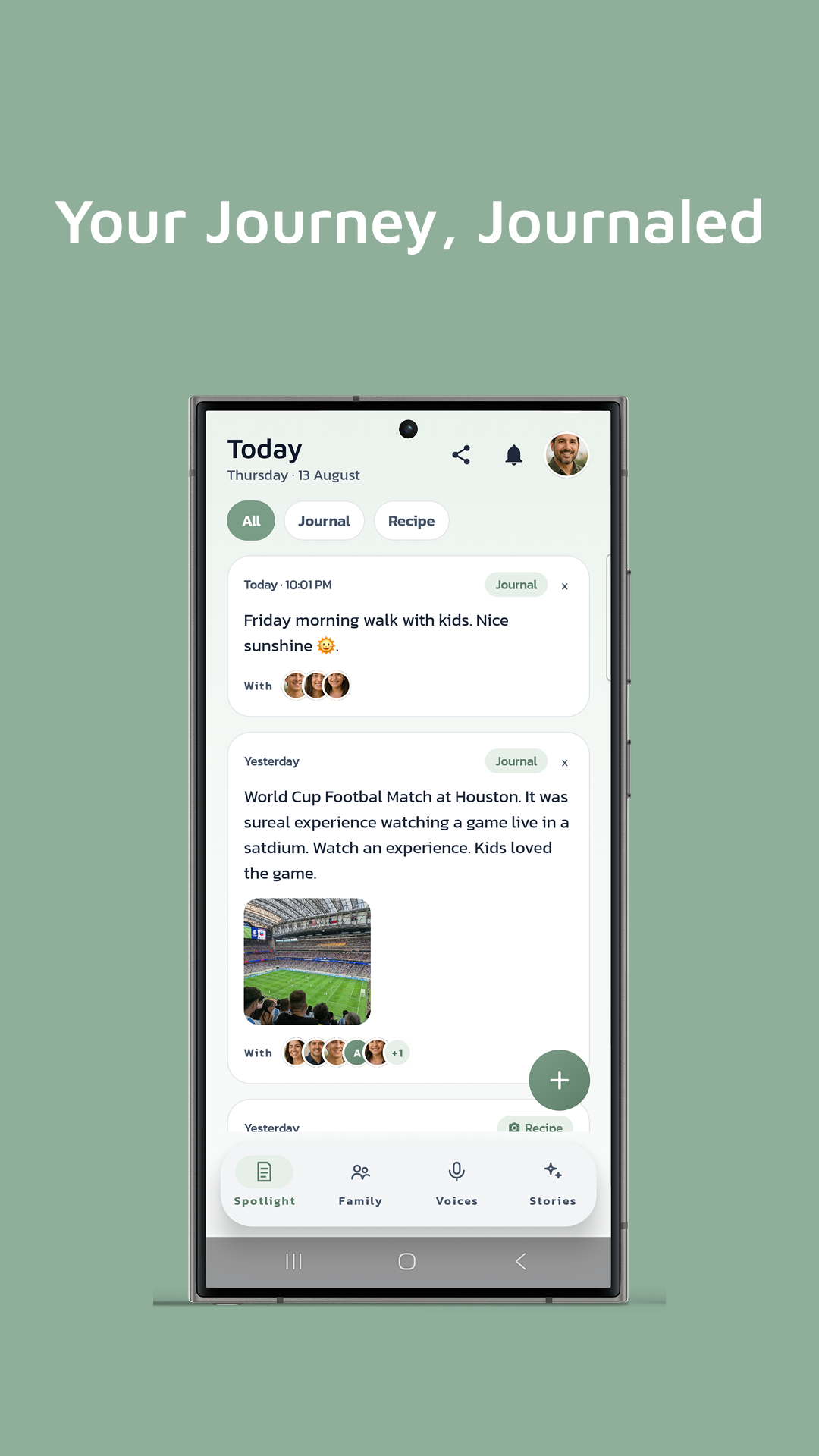 Kinlily journal feed